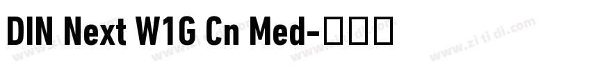 DIN Next W1G Cn Med字体转换 DIN Next W1G Cn Med字体转换